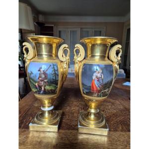 Paire de vases empire