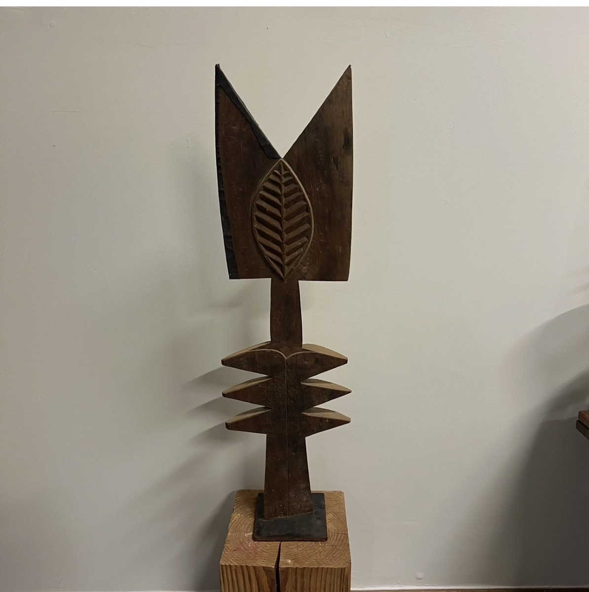 Grande sculpture en bois,inspiration Kanak-photo-2