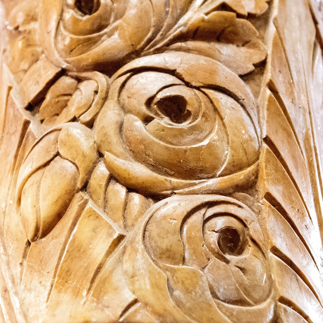 Pair Of Columns And Pair Of Marble Pilasters Art Deco Period-photo-1