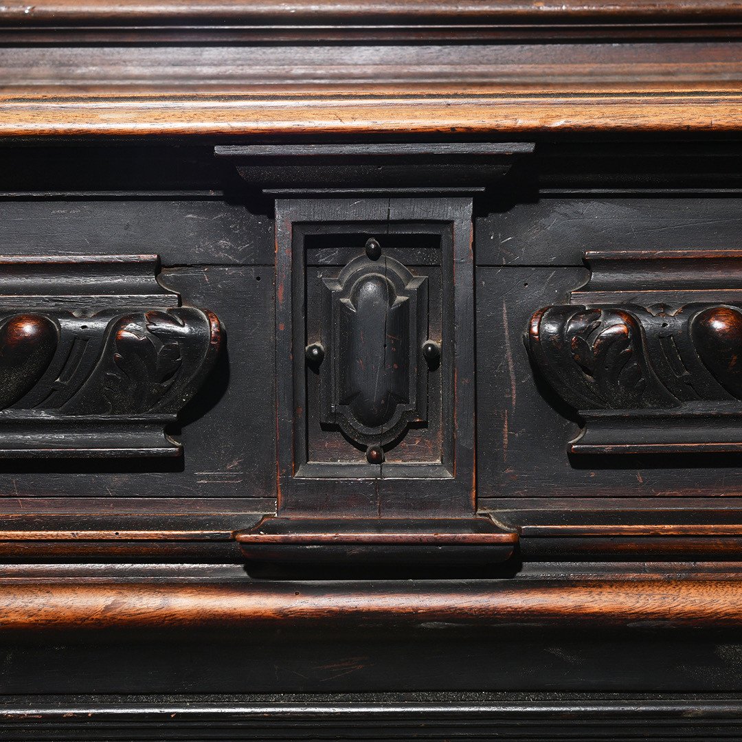 Grande Chemin&eacute;e XIX&eacute;me De Ch&acirc;teau Et Son Trumeau-photo-2