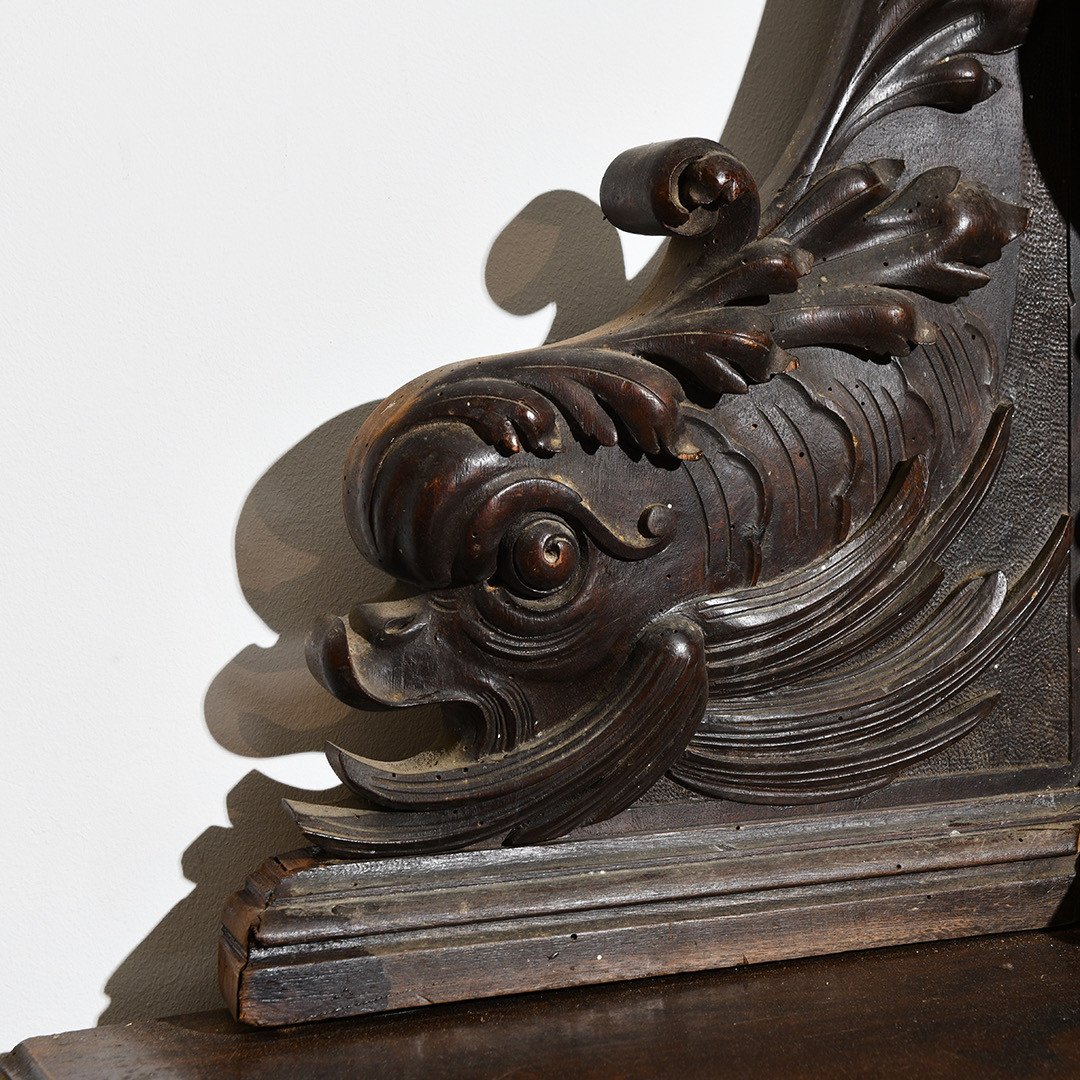 Grande Chemin&eacute;e XIX&eacute;me De Ch&acirc;teau Et Son Trumeau-photo-5