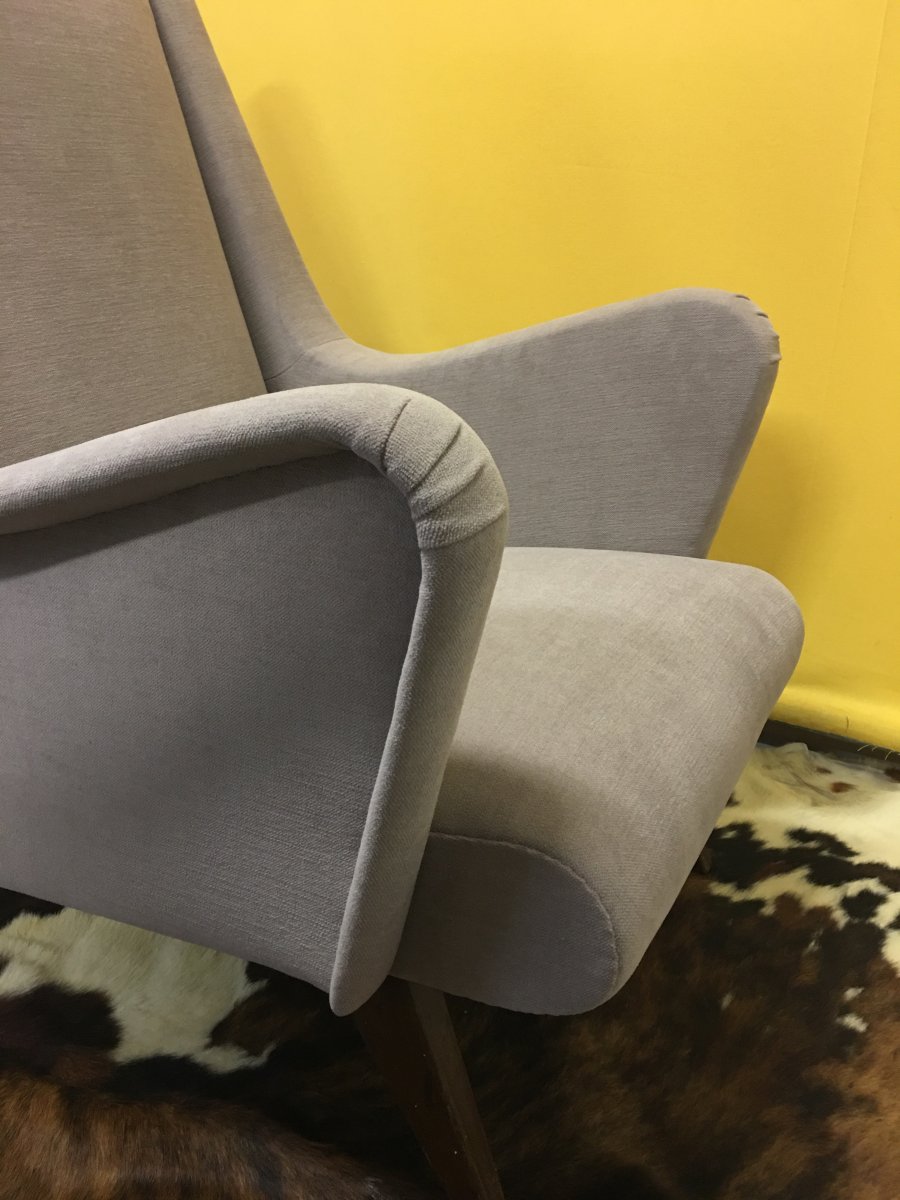 Paire De Fauteuils Italiens Des Années 1960-photo-3