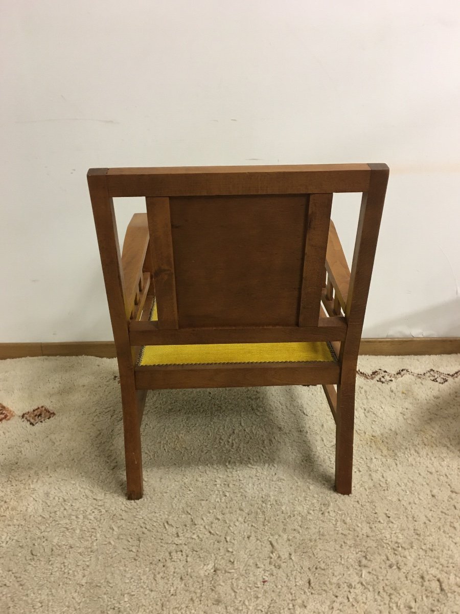 Paire De Fauteuil Des Années 1950-photo-1