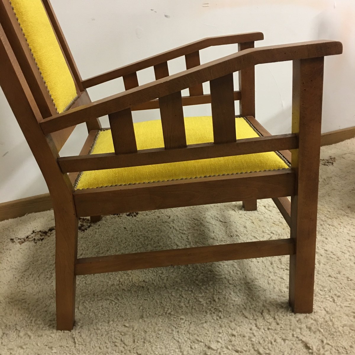 Paire De Fauteuil Des Années 1950-photo-4