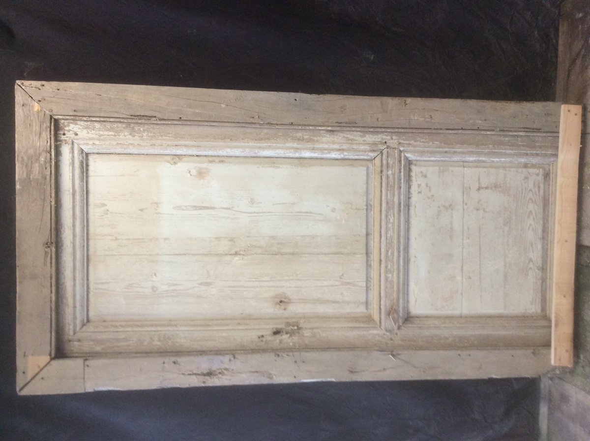 Communication Door In Oak With Its Original Frame And Fittings-photo-4