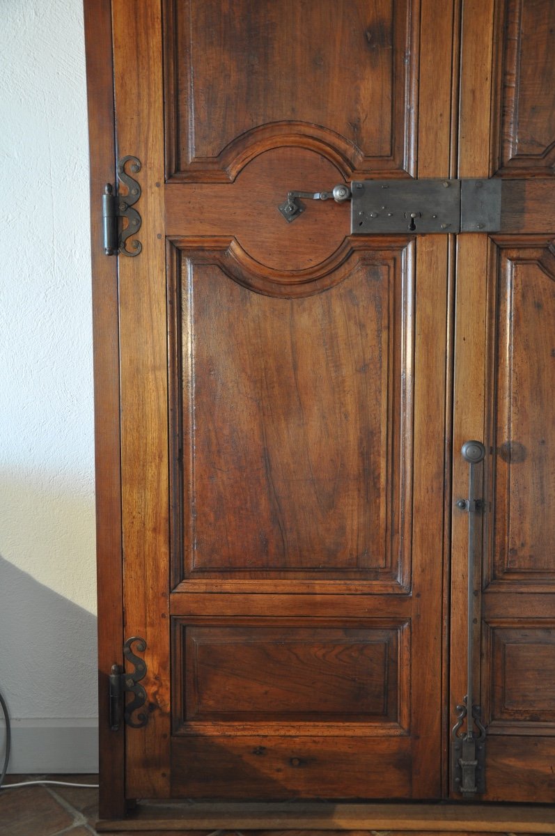 Aixoise Communication Door With Two Leaves In Eighteenth Walnut-photo-4