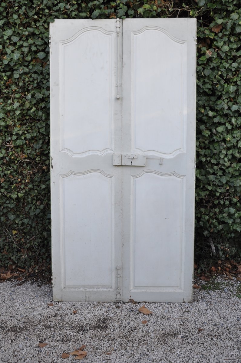 Porte De Communication à Deux Vantaux Louis XV époque XIX -photo-2