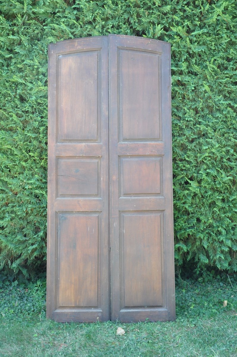 Pair Of Counter Shutters In Walnut