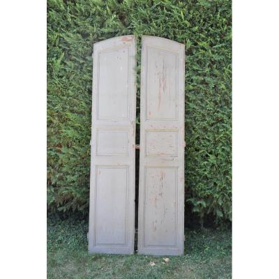 Pair Of Counter Shutters In Walnut