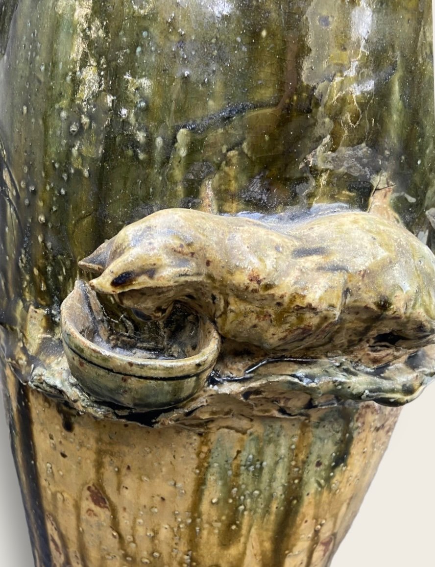 Large Vat Vase, Thomas Cartier. Saint Amand En Puisaye-photo-3