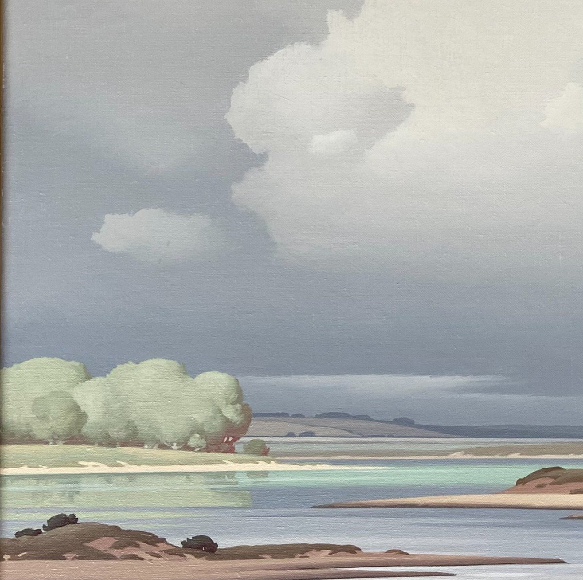 Pierre De Clausade, The Banks Of The Loire. Oil On Canvas-photo-4