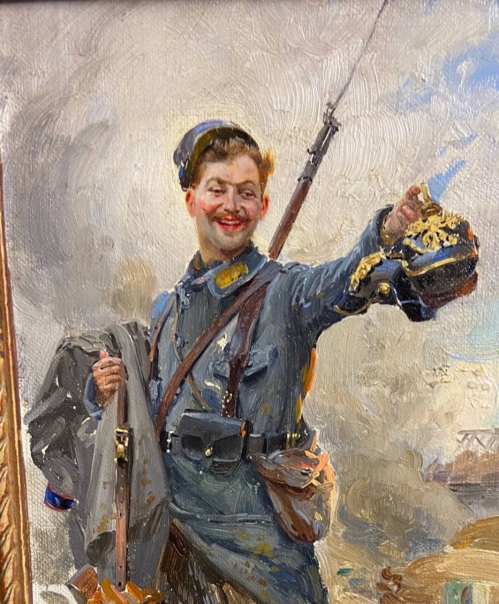 Le Risque Tout. Soldat Guerre 1914 - 1918 Le Poilus. B Lemeunier-photo-4