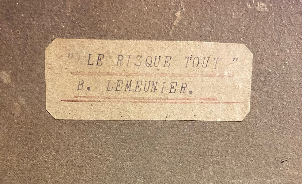 Le Risque Tout. Soldat Guerre 1914 - 1918 Le Poilus. B Lemeunier-photo-2