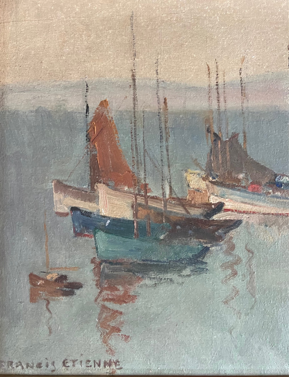 Francis Etienne, Fishing Boats. In Brittany?-photo-3