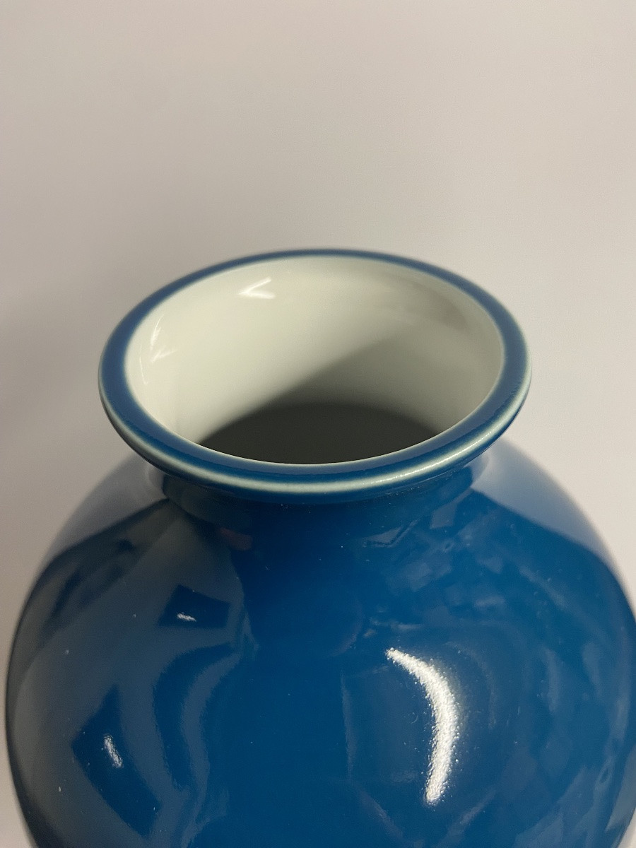 Sèvres, élégant Pot Couvert. Superbe Couleur !-photo-1