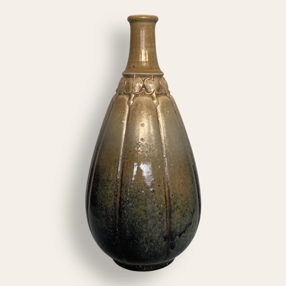 Pierrefonds, Rare Art Nouveau Vase, Playing And Dupagny-photo-2