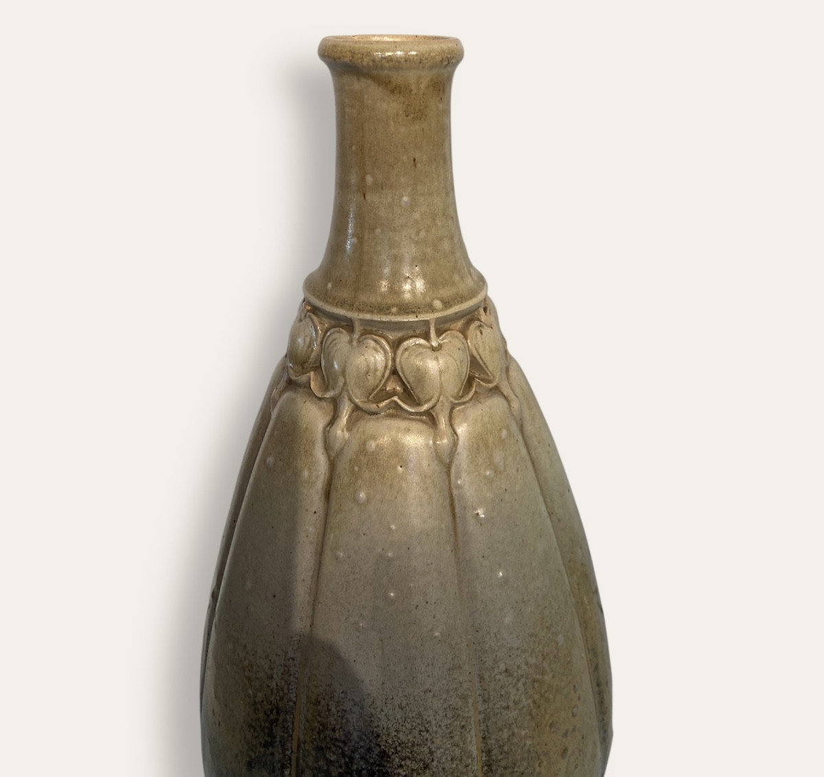 Pierrefonds, Rare Art Nouveau Vase, Playing And Dupagny-photo-4