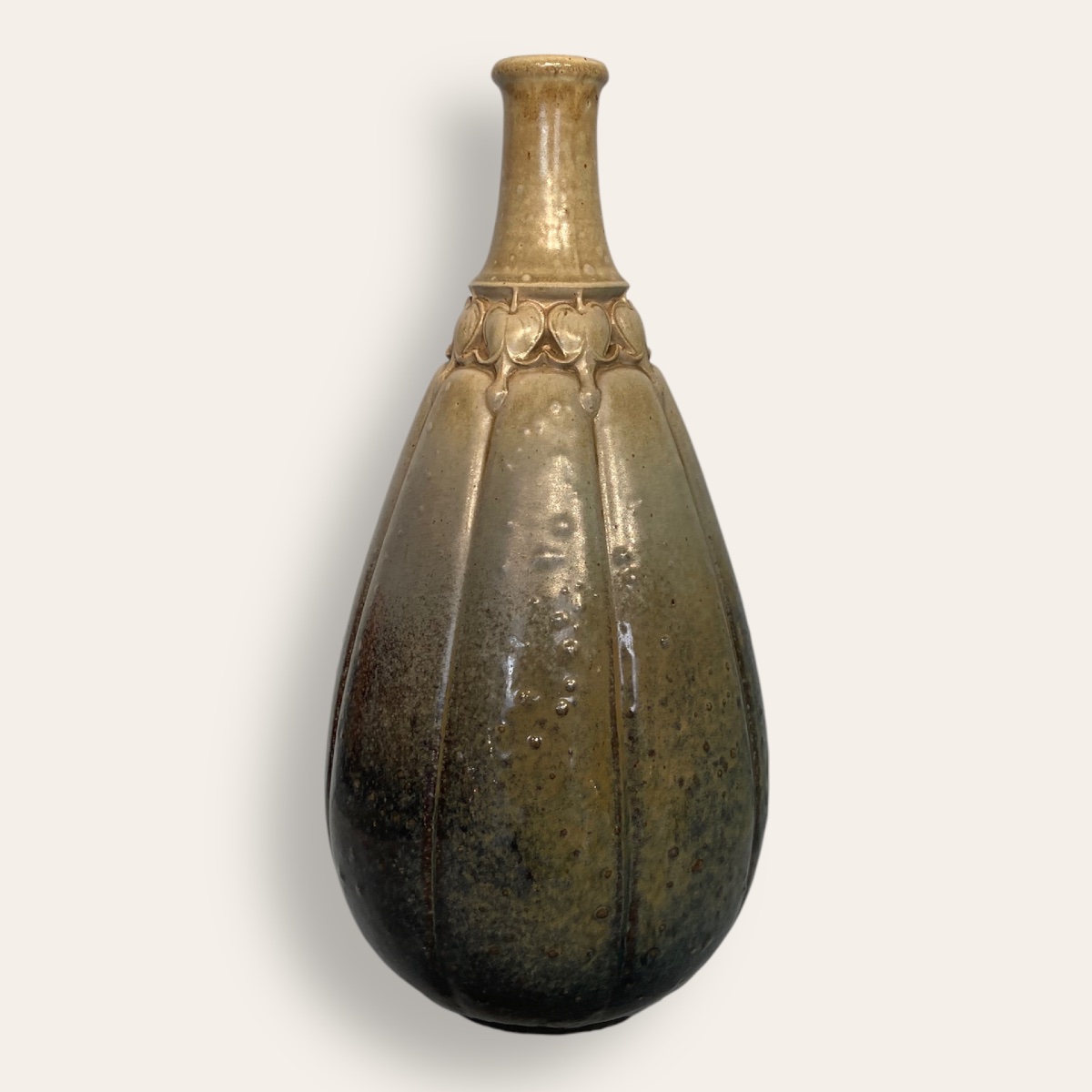Pierrefonds, Rare Art Nouveau Vase, Playing And Dupagny-photo-2
