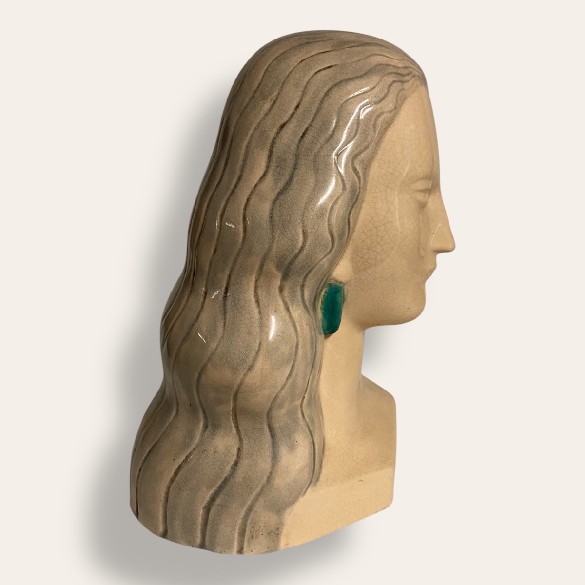 Art Deco Bust Of A Woman, Kaza Editions, Serrat Sculptor-photo-3