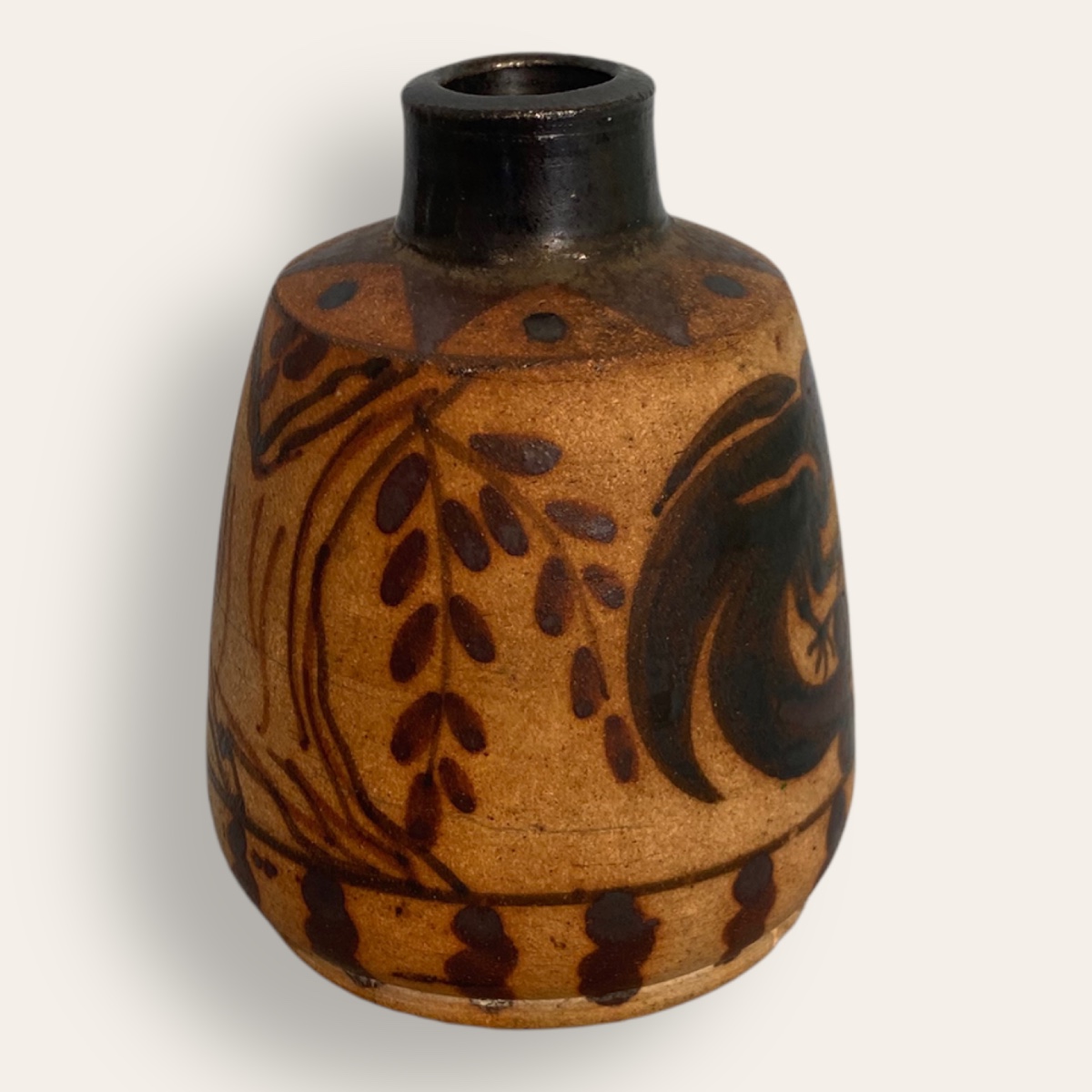Ciboure, Rare Vase Aux Coqs-photo-1