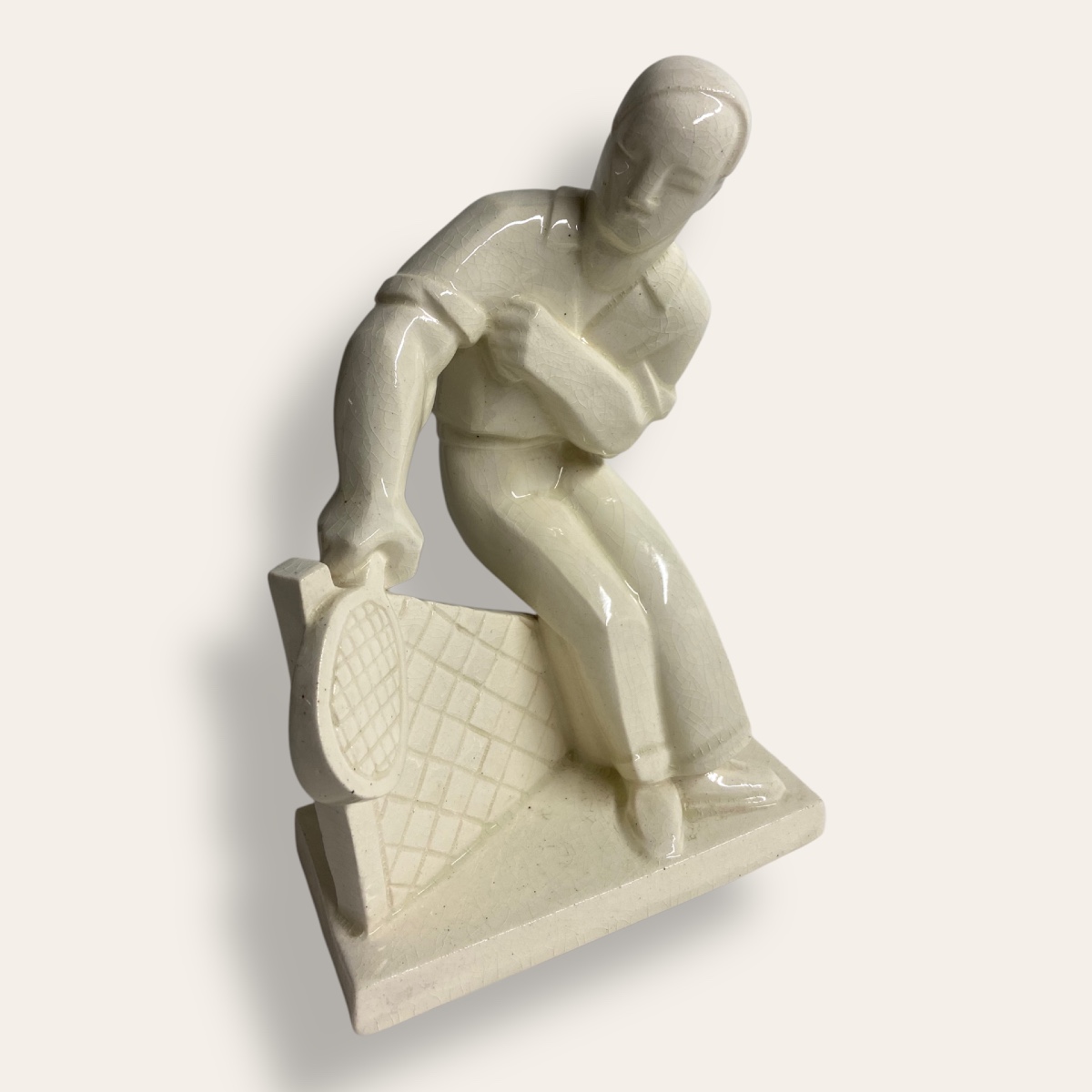 Tennis Player Primavera, S Olesiewicz Sculptor. Rare!