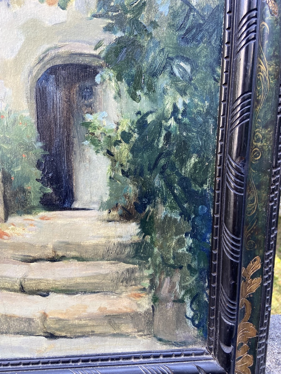 Emile Simon, le perron fleuri-photo-1