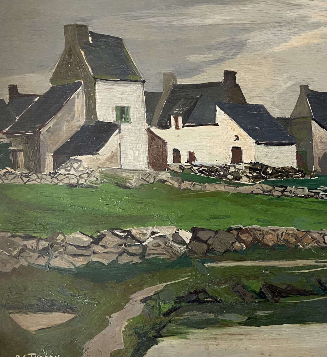 Pierre Théron, le village de Roffiat les marais salants. Guérande La Baule, Batz-photo-2