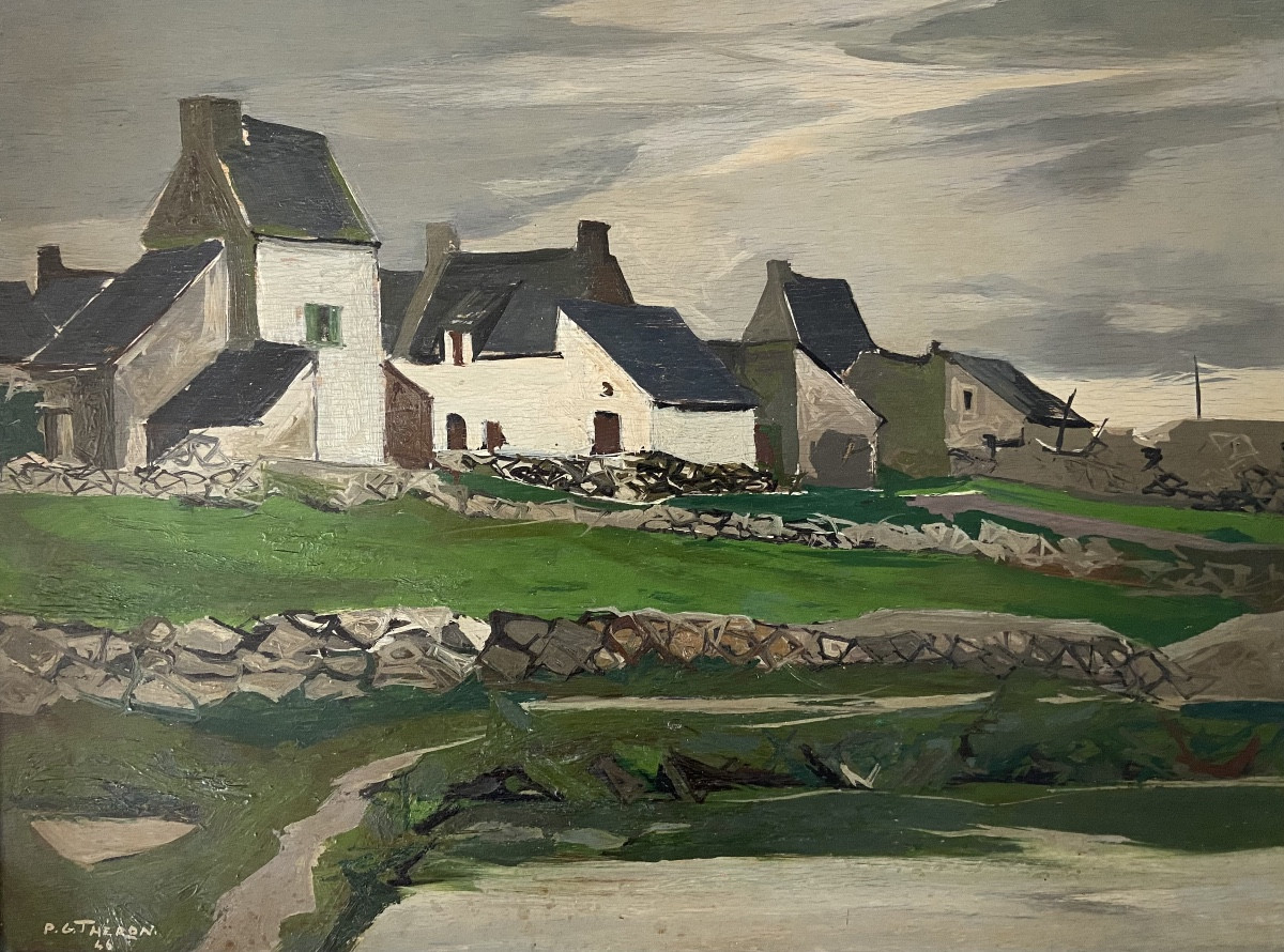 Pierre Théron, le village de Roffiat les marais salants. Guérande La Baule, Batz
