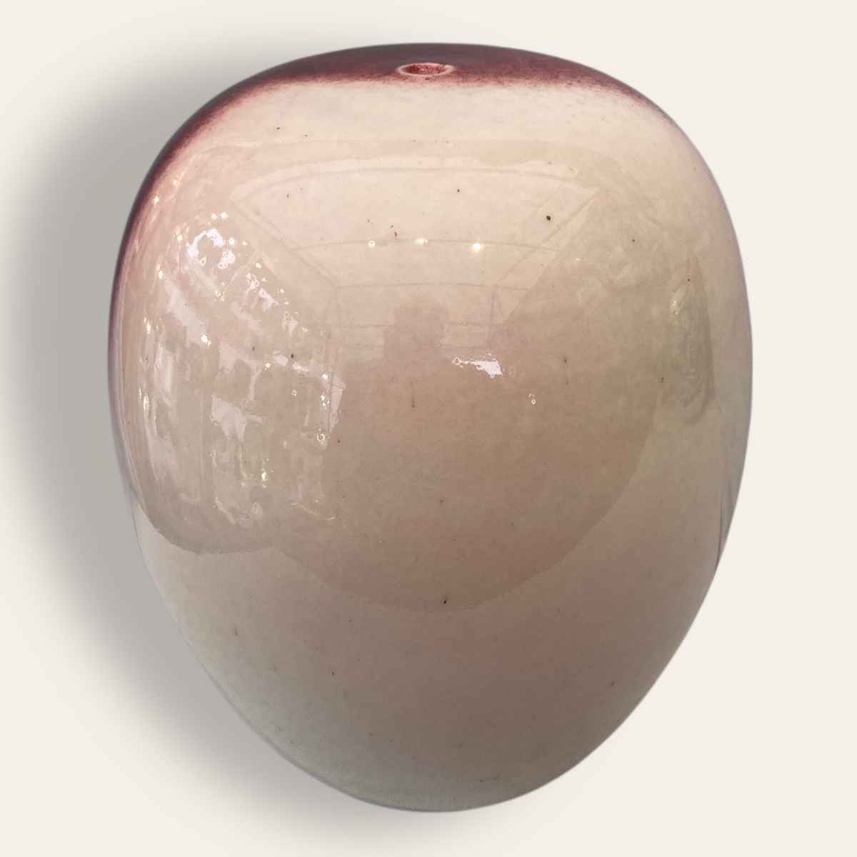 Marc Uzan, vase au col étroit, sang de boeuf-photo-3