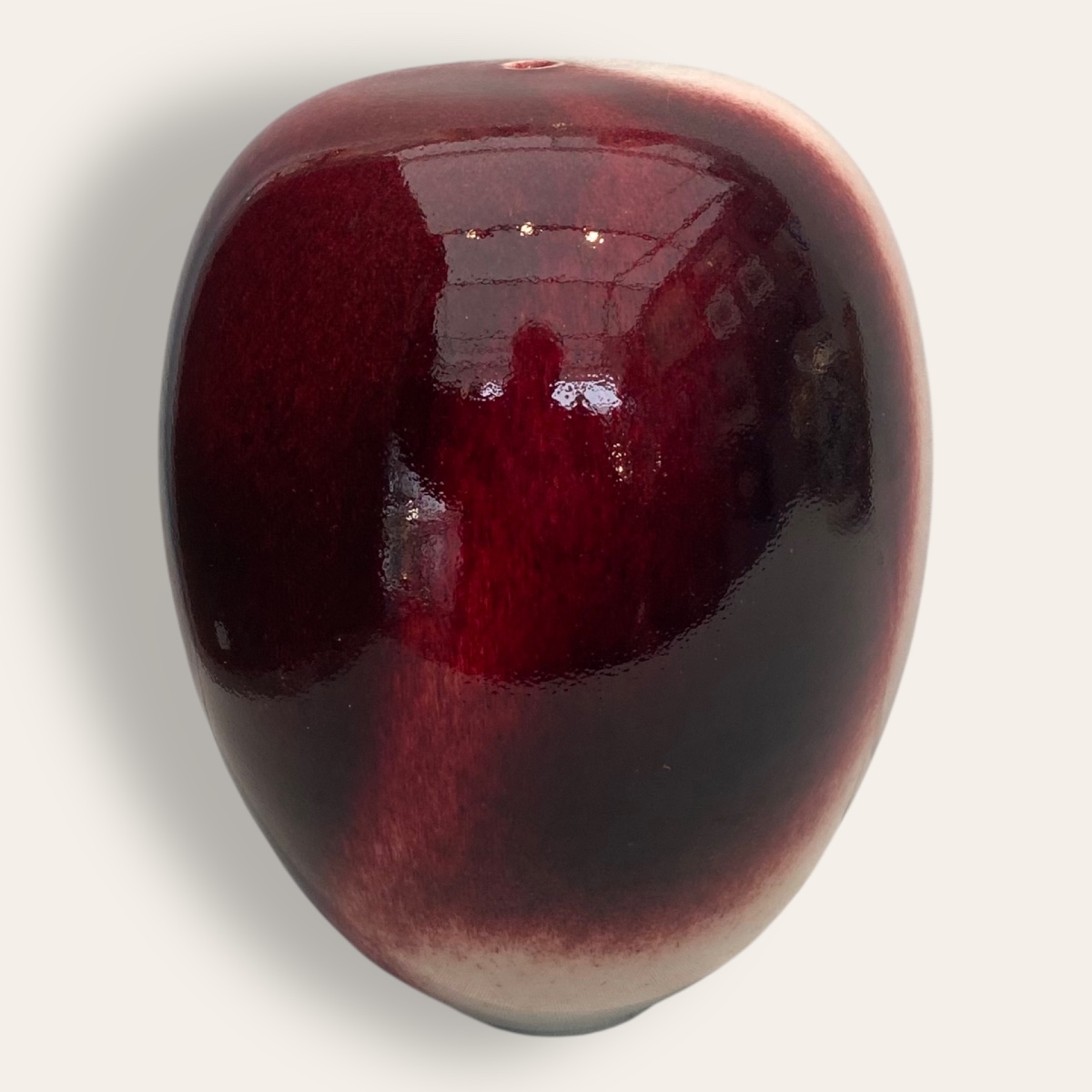 Marc Uzan, vase au col étroit, sang de boeuf-photo-7