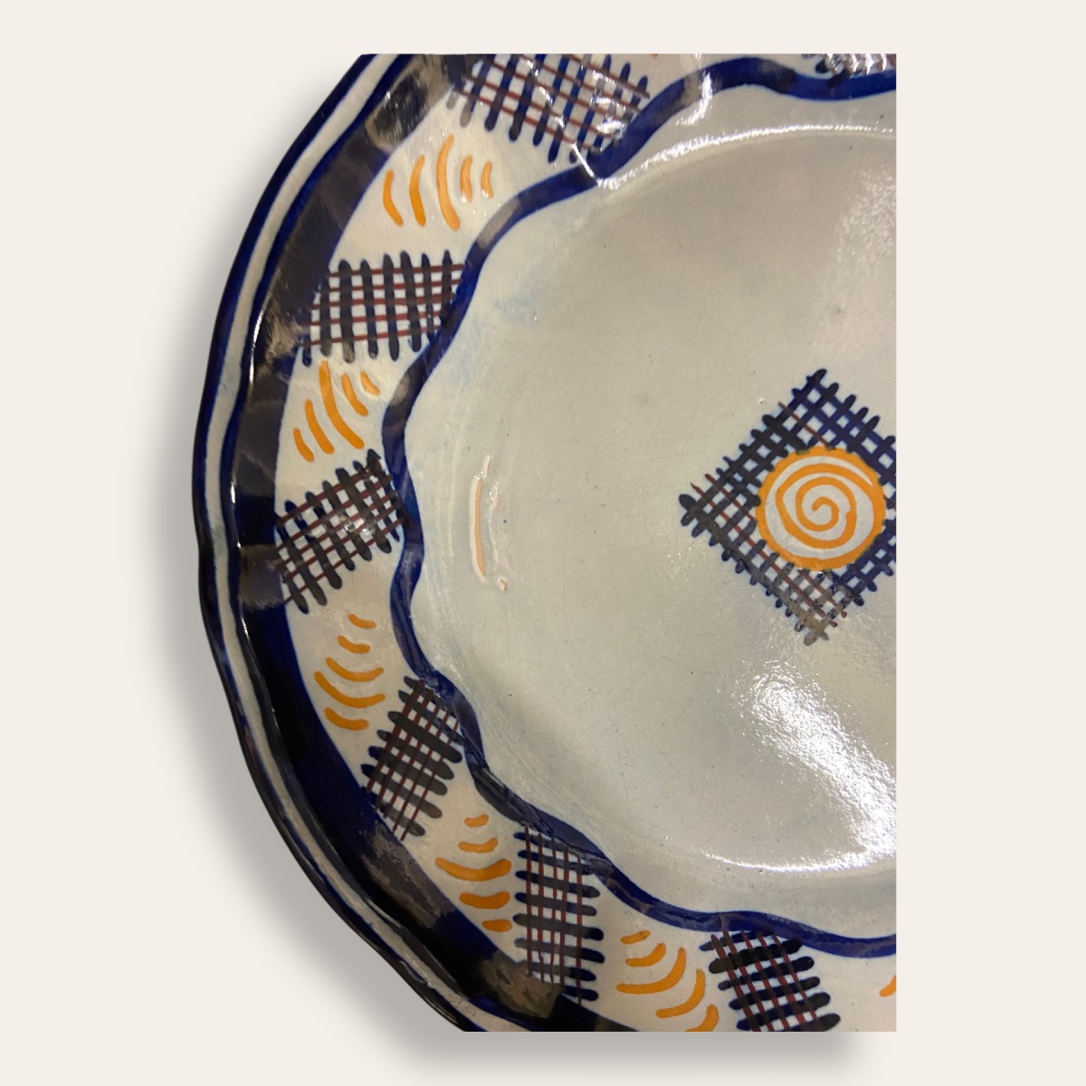 Assiette Ray Scherdel, HB Quimper. Siez Breur, Odetta-photo-1