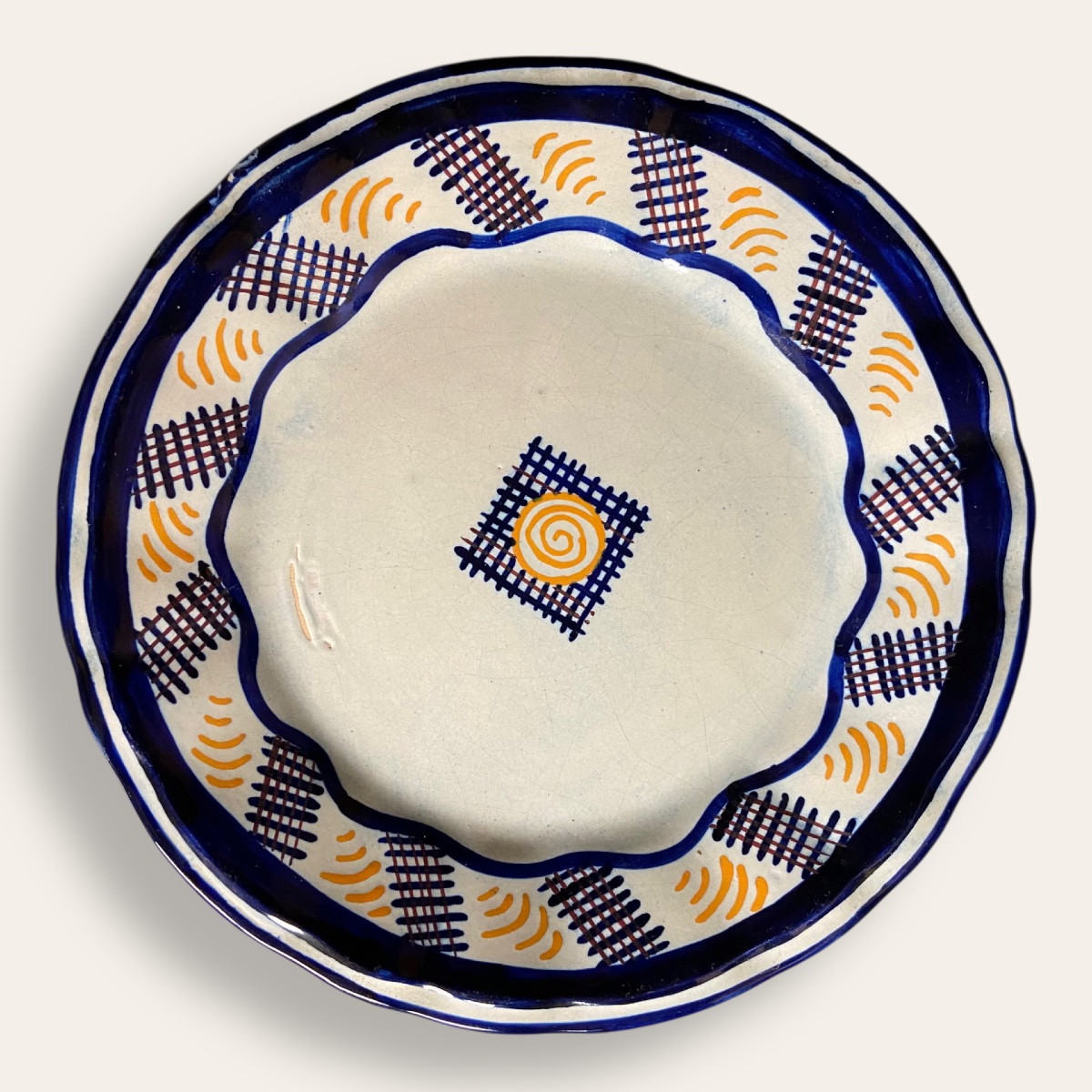 Assiette Ray Scherdel, HB Quimper. Siez Breur, Odetta-photo-2