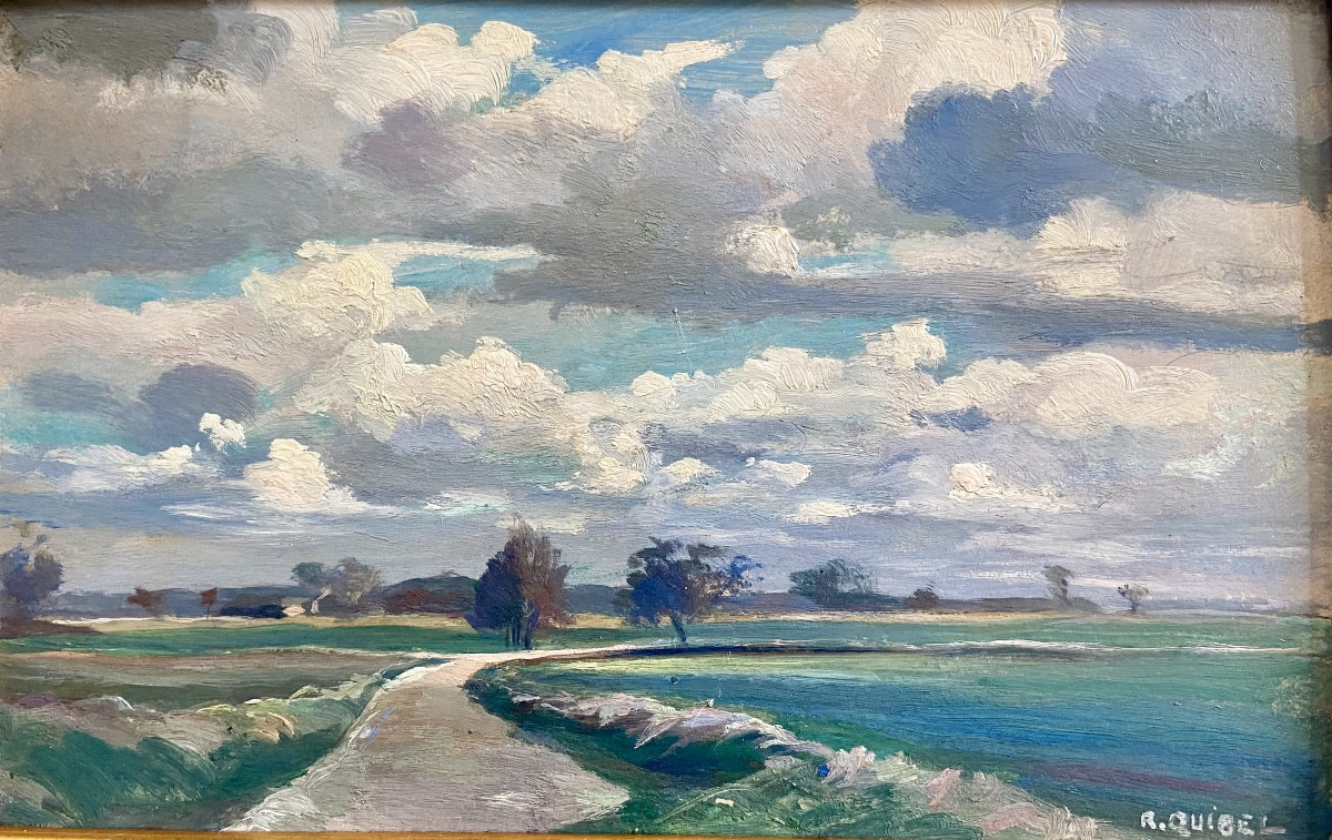 Raymond Quibel, Landscape Of Normandy, Mesnil Esnard ... Rouen School-photo-2