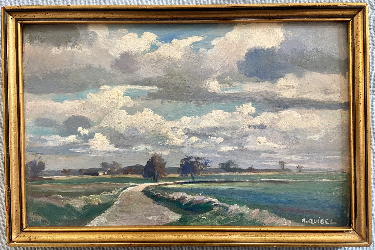 Raymond Quibel, Landscape Of Normandy, Mesnil Esnard ... Rouen School