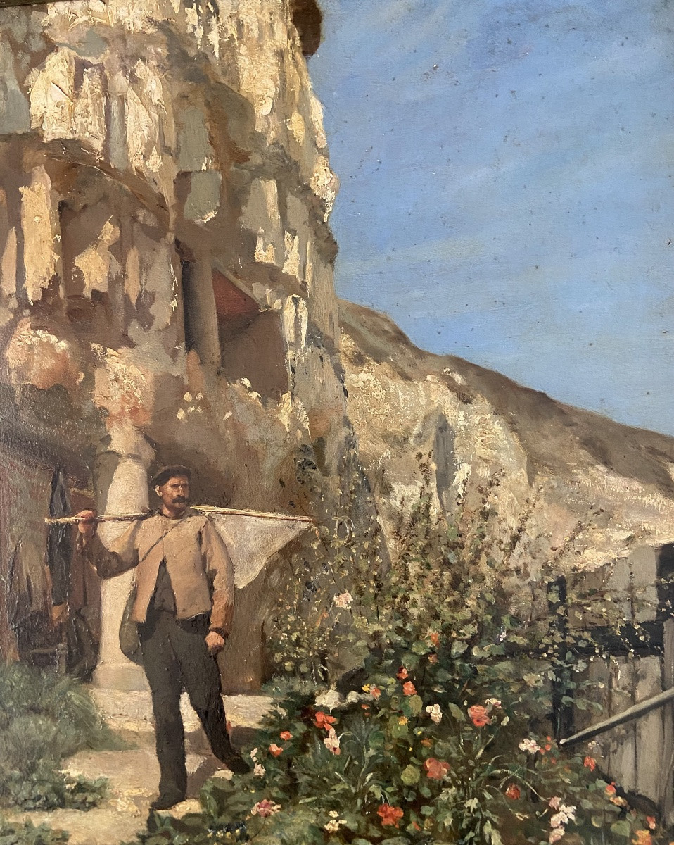 Jules Badin. La Maison Duval à Yport. Seine Maritime. Rare-photo-3