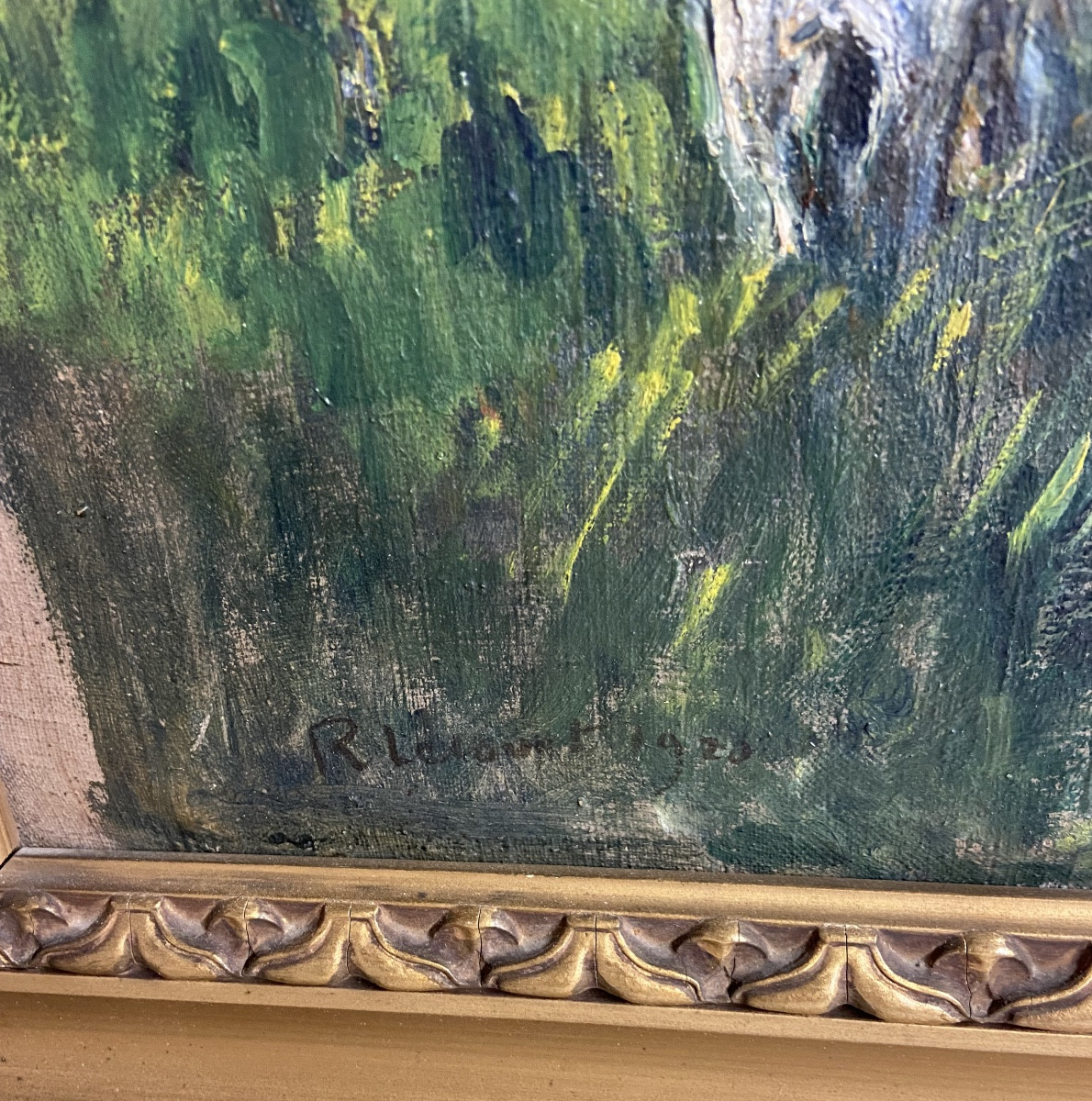 Raymond Lecourt The White Horse In Front Of The Farm In Normandy-photo-2