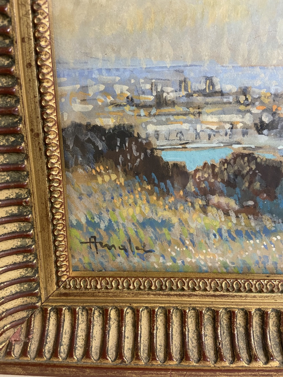 Albert Malet, vue sur Rouen, vallée de la Seine-photo-3