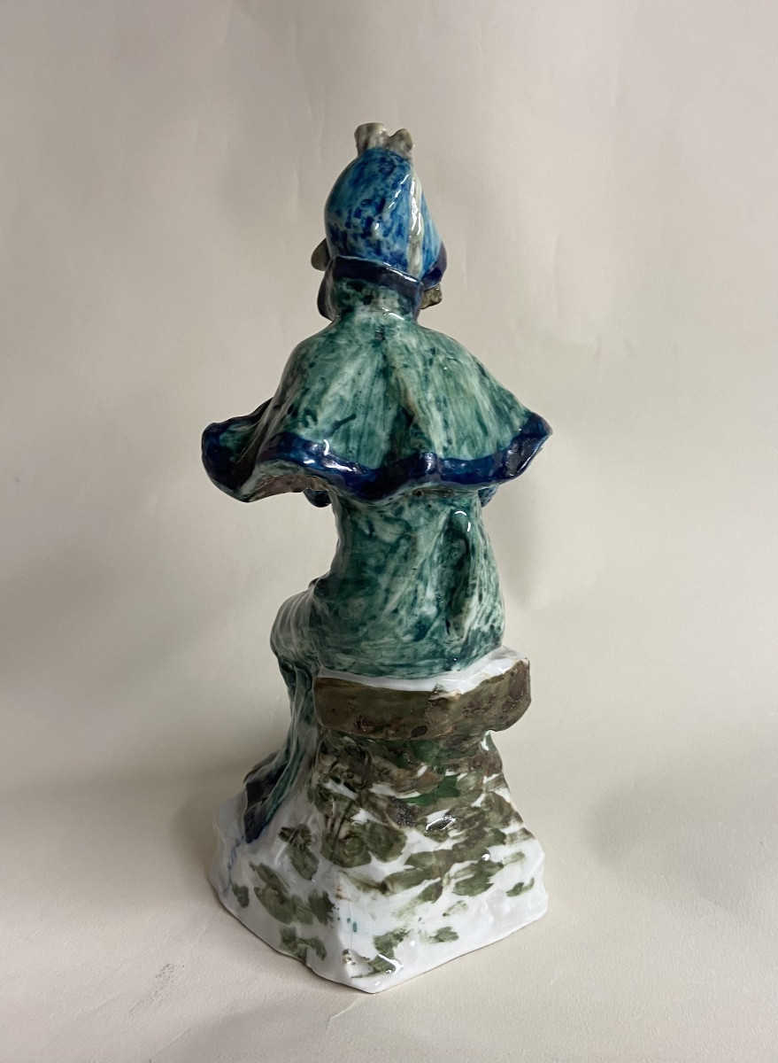 L'élégante au manchon, figurine par Van Den Streaten. Aloys-photo-3