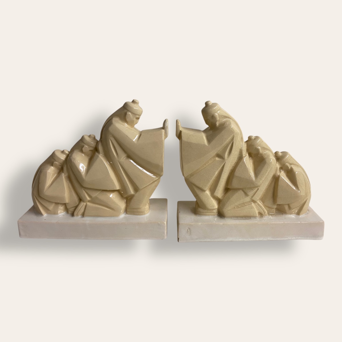 Pair Of Chinese Bookends, Argilor Paris-photo-2