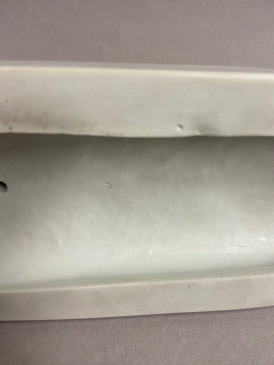 The Cat And Mouse, Villenauxe La Grande, Porcelain Piece Signed. Théo Rosel?-photo-8