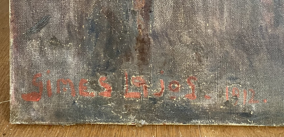 Lajos Gimes, Interior Scene, Women At The Window. Hungarian Painter.-photo-3