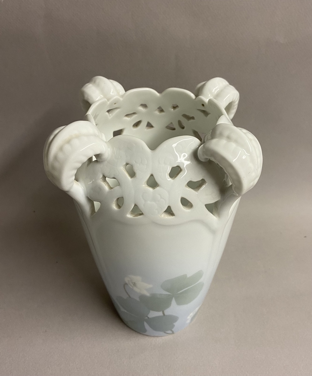  Vase Royal Copenhague, Danemark, rare décor ajouré-photo-2
