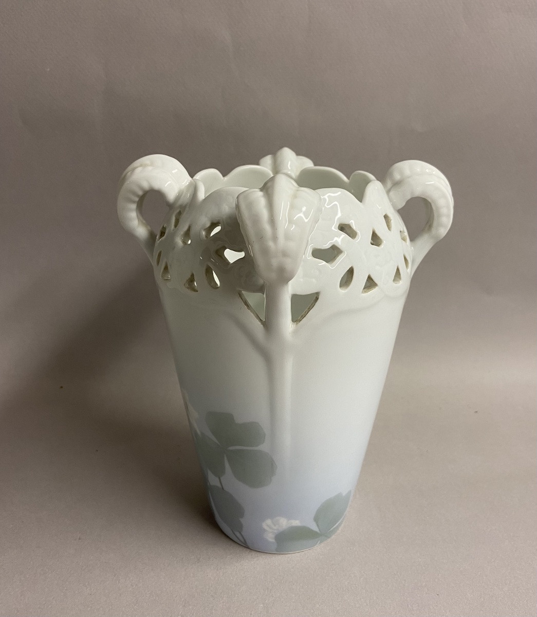  Vase Royal Copenhague, Danemark, rare décor ajouré-photo-1