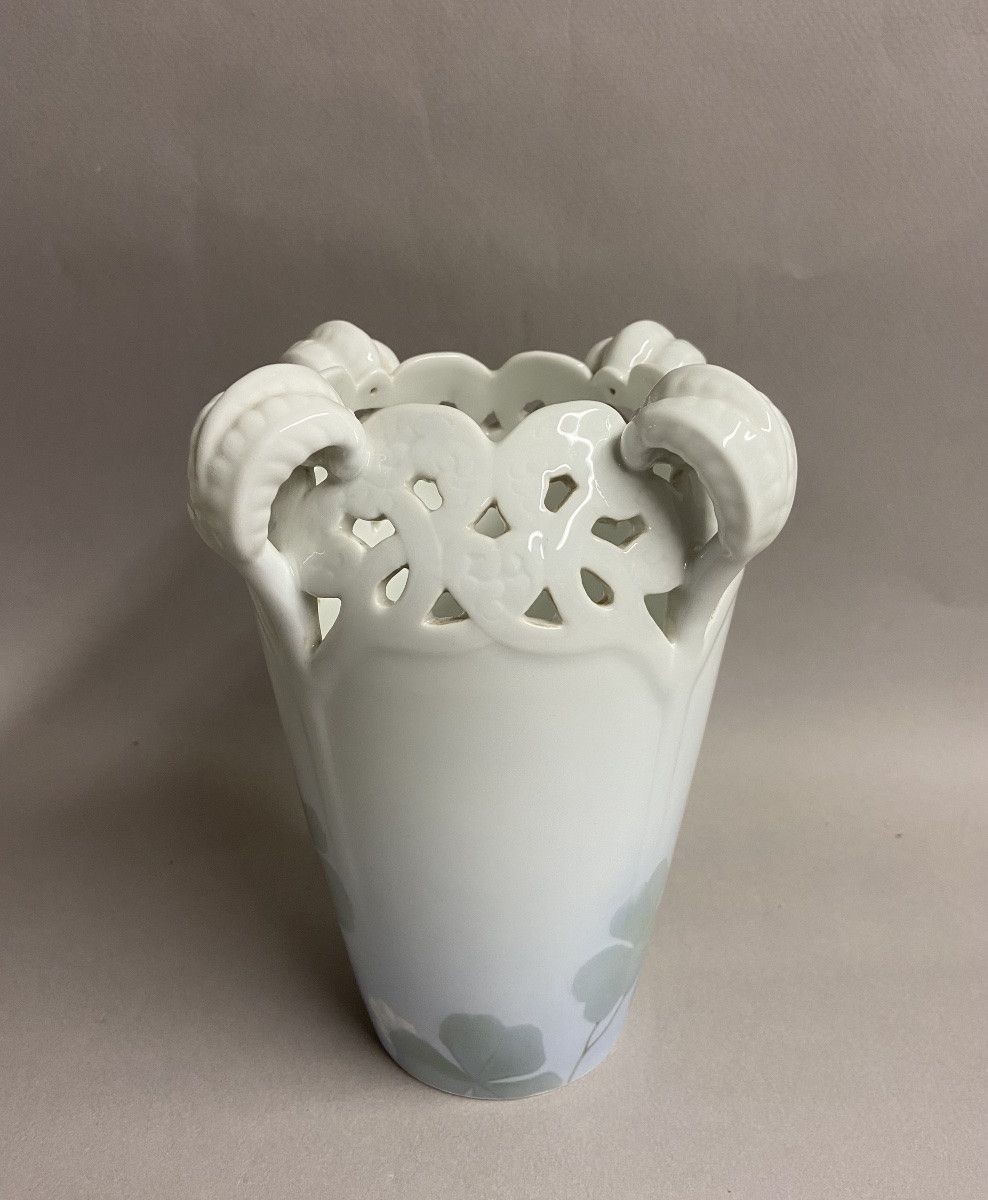  Vase Royal Copenhague, Danemark, rare décor ajouré-photo-2