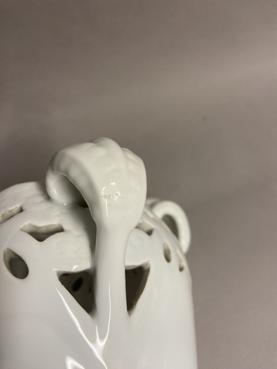  Vase Royal Copenhague, Danemark, rare décor ajouré-photo-5