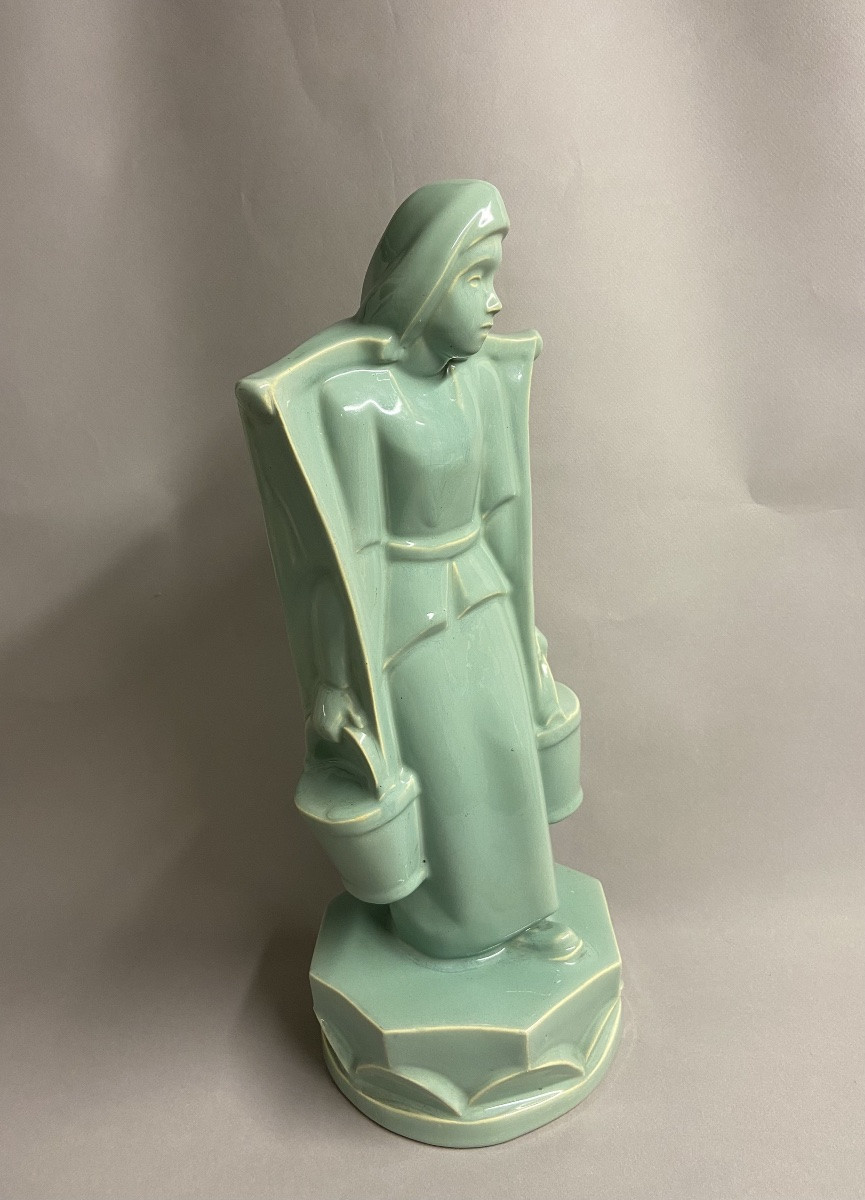 Villeroy et Boch, Luxembourg, rare sujet la femme porteuse d'eau-photo-1
