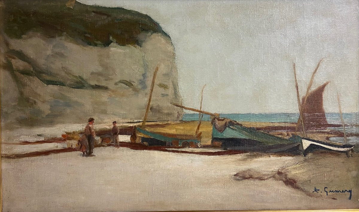 Adolphe Gumery, la plage à Yport-photo-2