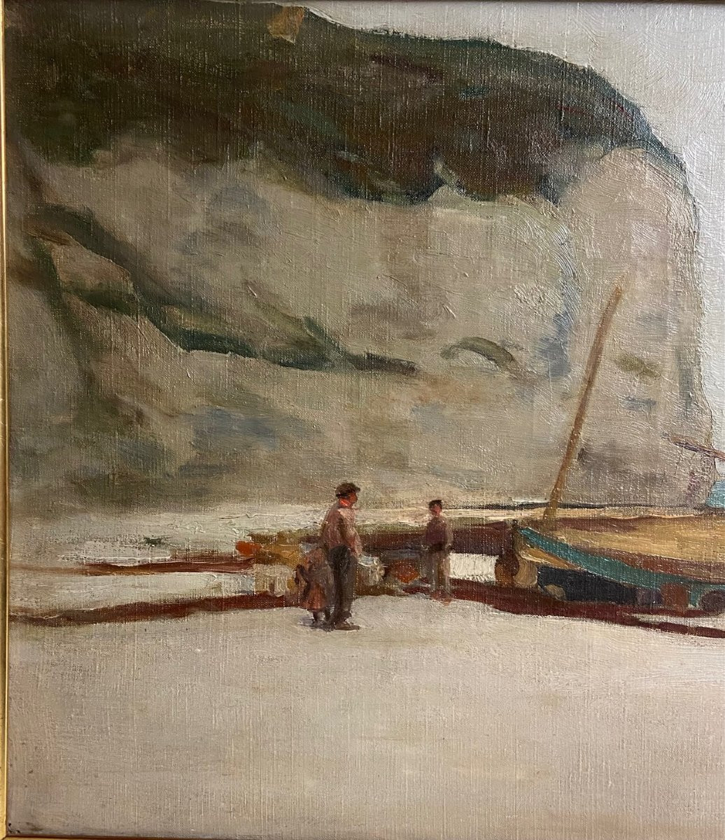 Adolphe Gumery, la plage à Yport-photo-2