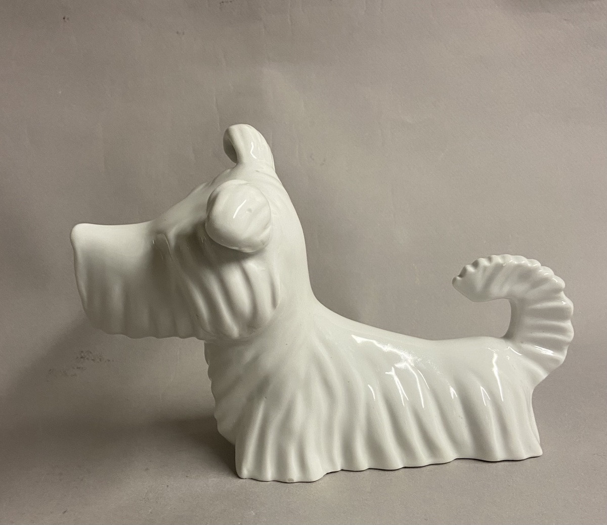 Cerabel, Art Deco Porcelain Dog. Belgium-photo-1