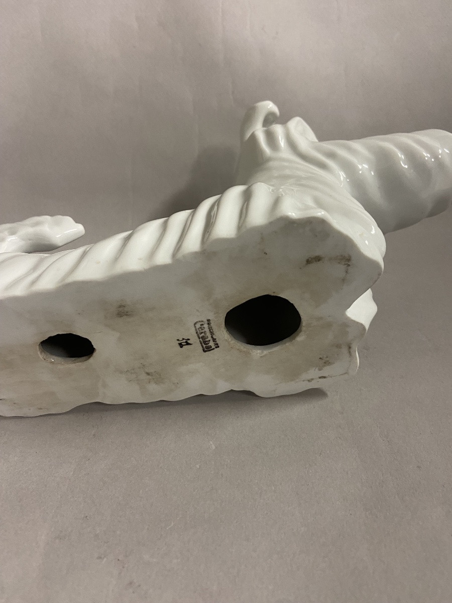 Cerabel, Art Deco Porcelain Dog. Belgium-photo-6